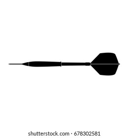 Dart arrow black icon .