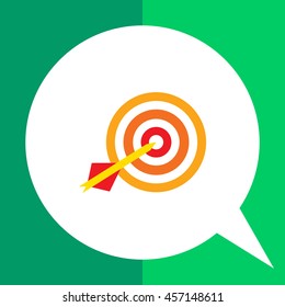 Dart arrow hitting target