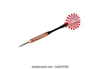 Dart arrow isolated on white background