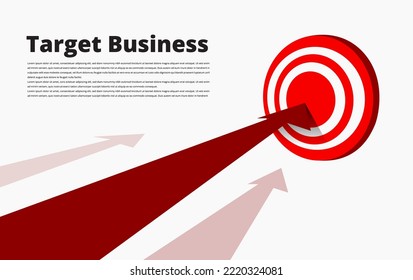Dart Arrow Target Business Vector Image