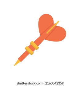 Dart Arrow vector flat icon for web isolated on white background EPS 10 file