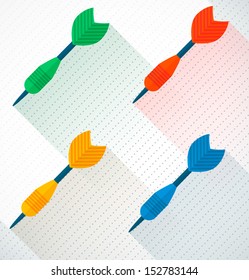 Dart arrows flat  icons.