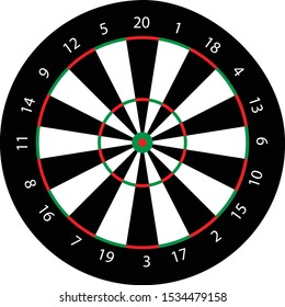 Dart Board All Official Dimensions Stock Vector (Royalty Free ...