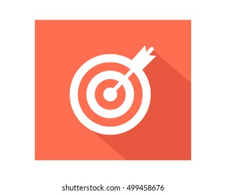 Dart Board Business Company Web Corporation Image Vector Icon Symbol