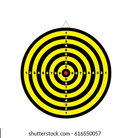 dart board for concept target and goal business