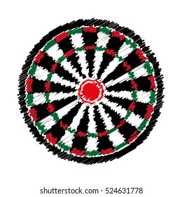 Dart board game icon vector illustration graphic design