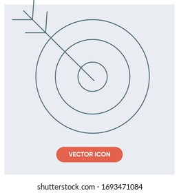 Dart board game vector icon