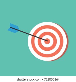Dart board icon with green background.