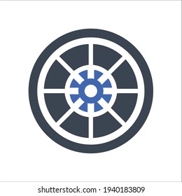 Dart board icon, Vector graphics