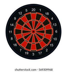 Part Dart Board Target Tournament Stock Photo 18073990 