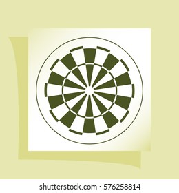 Dart board symbol icon