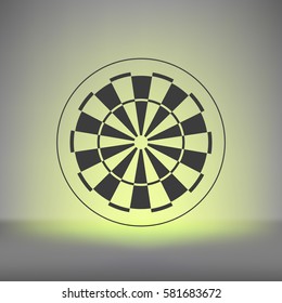 Dart board symbol icon