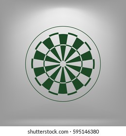 Dart board symbol icon