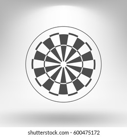 Dart board symbol icon