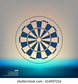 Dart board symbol icon