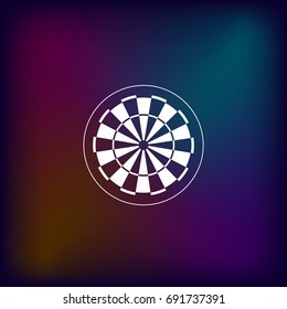 Dart board symbol icon