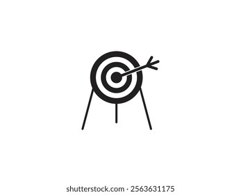 Dart board or target dartboard icon vector illustration on a white background