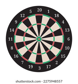 Dart Board Template Printable Vector