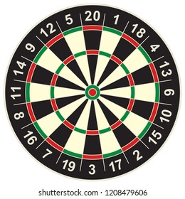 Dart board vector.