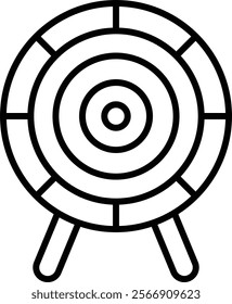 Dart Board vector icon. Can be used for printing, mobile and web applications.