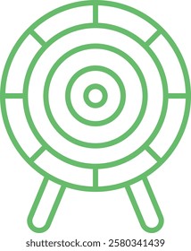 Dart Board vector icon. Can be used for printing, mobile and web applications.