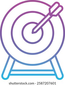 Dart Board vector icon. Can be used for printing, mobile and web applications.