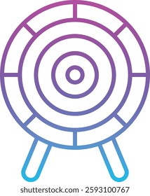 Dart Board vector icon. Can be used for printing, mobile and web applications.