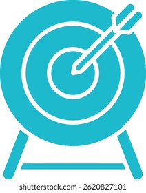 Ícone de vetor do Dart Board. Pode ser usado para impressão, aplicativos móveis e da Web.