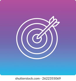 Ícone de vetor do Dart Board. Pode ser usado para impressão, aplicativos móveis e da Web.
