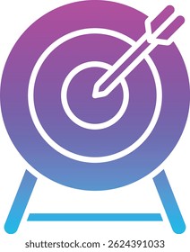 Ícone de vetor do Dart Board. Pode ser usado para impressão, aplicativos móveis e da Web.