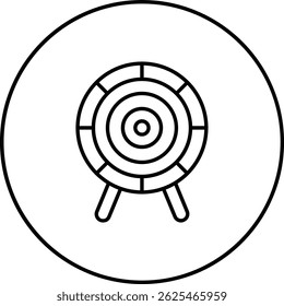Icono de Vector de Tablero de dardo. Se puede utilizar para aplicaciones de impresión, móviles y de Web.
