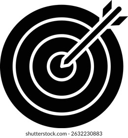 Ícone de vetor do Dart Board. Pode ser usado para impressão, aplicativos móveis e da Web.