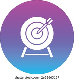 Ícone de vetor do Dart Board. Pode ser usado para impressão, aplicativos móveis e da Web.