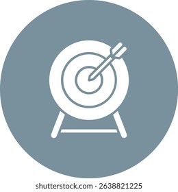 Dart Board vector icon. Can be used for printing, mobile and web applications.