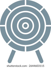 Dart Board vector icon. Can be used for printing, mobile and web applications.