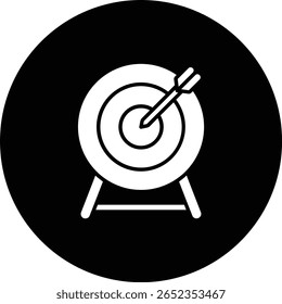 Ícone de vetor do Dart Board. Pode ser usado para impressão, aplicativos móveis e da Web.