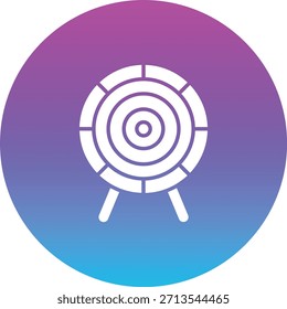 Icono de Vector de Tablero de dardo. Se puede utilizar para aplicaciones de impresión, móviles y de Web.