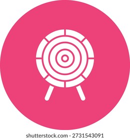Dart Board vector icon. Can be used for printing, mobile and web applications.