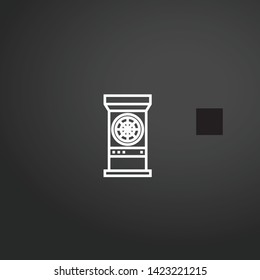 Dart Board vector icon. Dart Board concept stroke symbol design. Thin graphic elements vector illustration, outline pattern for your web site design, logo, UI. EPS 10.