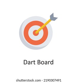 Dart Board vector outline Icon Design illustration. Sports And Awards Symbol on White background EPS 10 File
