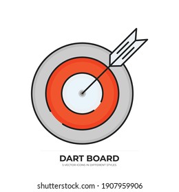dart board vector type icon