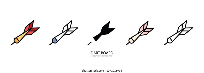 DART BOARD VECTOR TYPE ICON