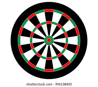 Dart board without numbers vector