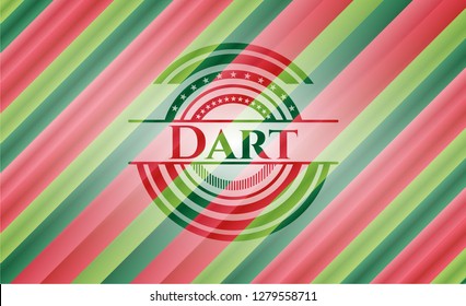 Dart christmas badge background.