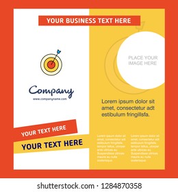 Dart  Company Brochure Template. Vector Busienss Template