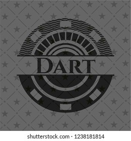 Dart dark icon or emblem