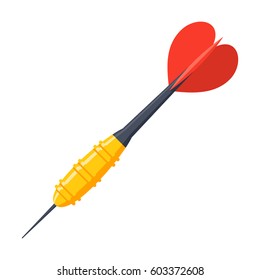 Dart for darts game, vector illustration in flat design