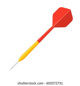 Dart for darts game, vector illustration in flat design
