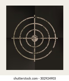 Dart design on black background,vector