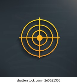 Dart design on blackboard background,clean vector